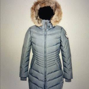 Women's Pajar Long Parka Jacket Parka Fur Hooded